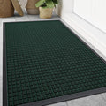 Smiry Front Door Mat Outside Entrance, Heavy Duty Natural Rubber Doormat by Smiry