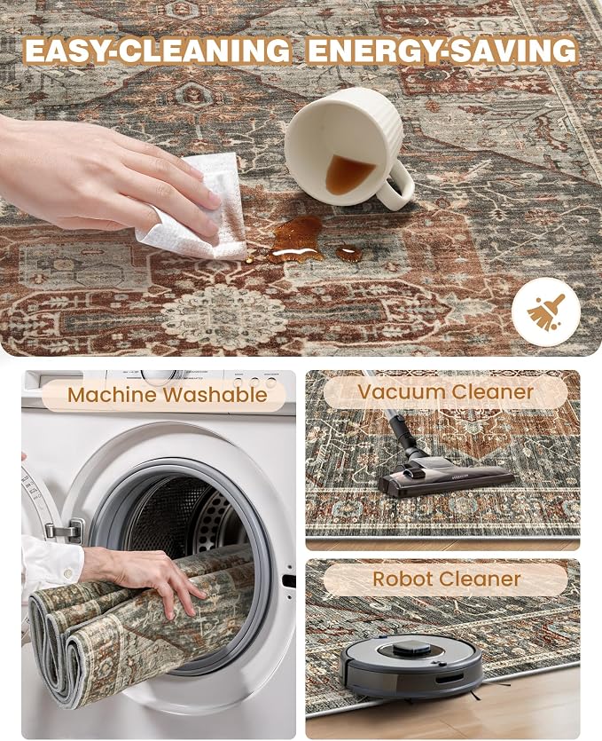 Kitchen Runner Rug Non Slip Washable 2.5x10, Soft Ultra-Thin Entryway Rug - Image 8