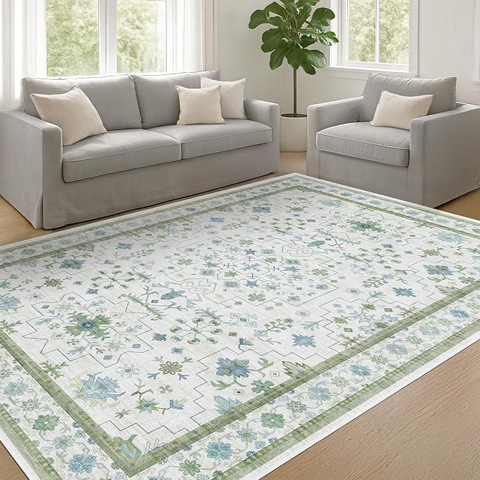 Hazo Haus Oushak Area Rug for Bedroom 5x7 - Image 6