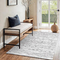 3x4 Washable Entryway Area Rug: Moroccan Small Runner Rug by Ksrau