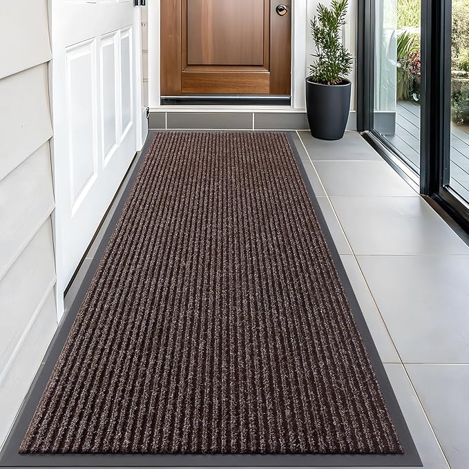 OLANLY Front Door Mat Indoor Outdoor Entrance, Waterproof Heavy Duty Doormat by OLANLY