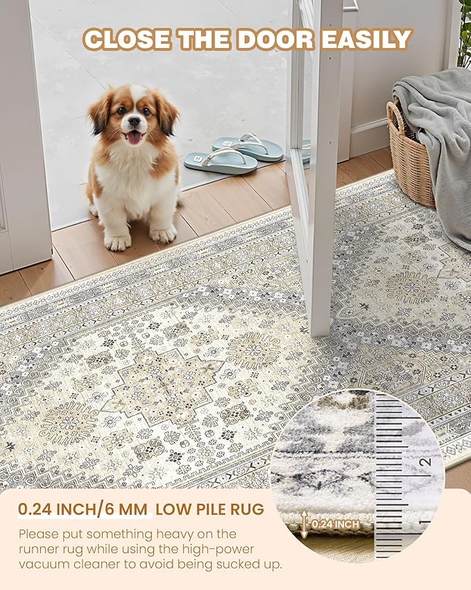 2x5 Rug Runner Washable for Entryway, Soft Bathroom Rugs - Image 6
