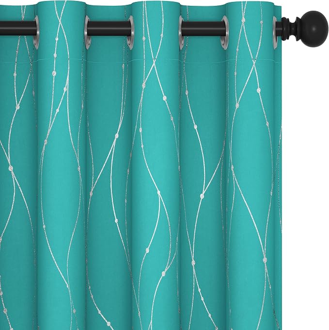 Deconovo Blackout Curtains, Thermal Insulated Soundproof Grommet Drapes by Deconovo