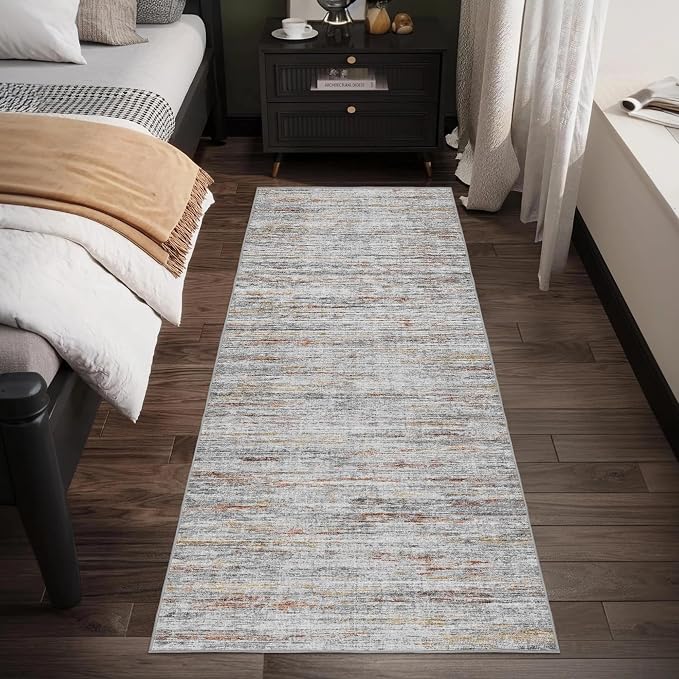 Washable Runner Rugs 3x10 Abstract Kitchen Runner Rug Non Slip Backing - Image 7