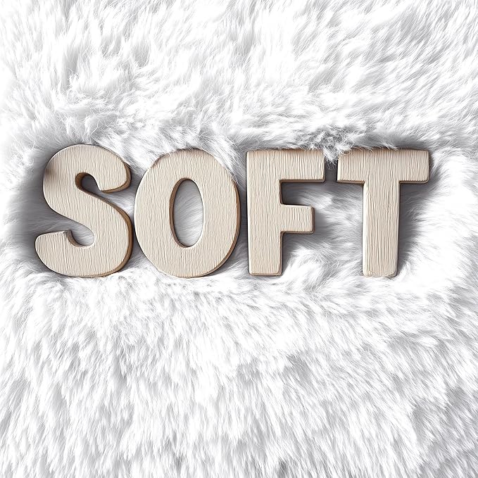 OLANLY 3x3 Machine Washable Small Bedside Rug, Soft Fluffy Shaggy Entryway - Image 8