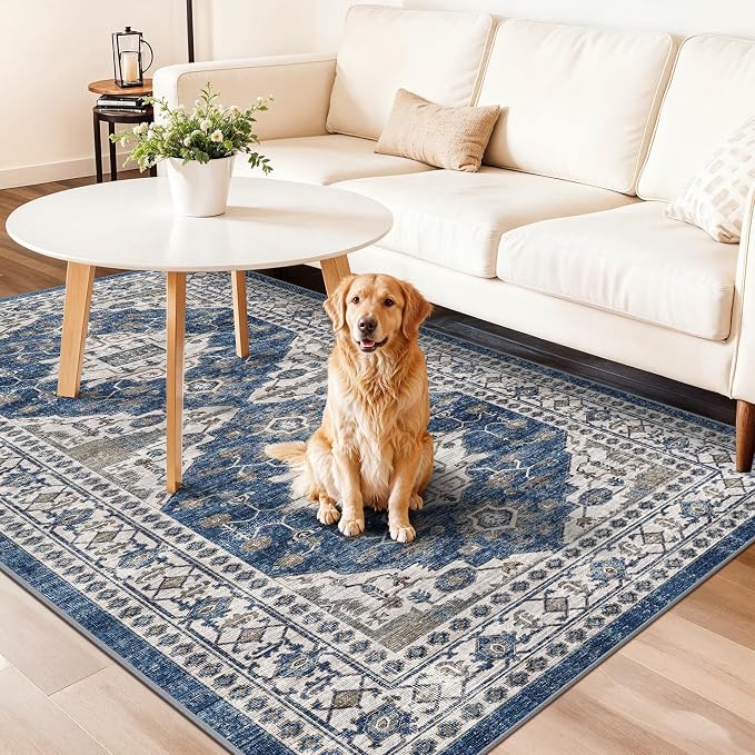 Washable 4x8 Hallway Runner Rug: Vintage 8ft Soft Runners - Image 2