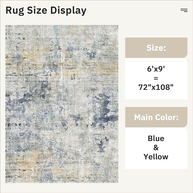 Soalmost 6x9 Abstract Area Rugs - Image 5