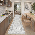 Madane Runner Rug 2x8, Washable Hallway Runner Rugs, Non-Slip Low-Pile Soft by Madane