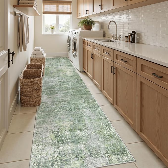 Runner Rug 2x12 Washable Non-Slip Hallway Runner Rugs - Image 4