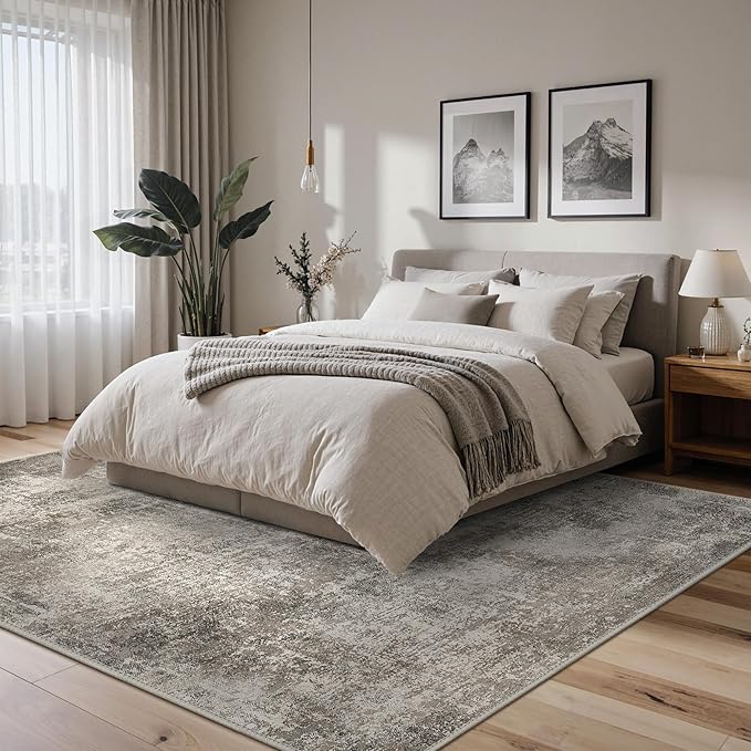 Area Rugs 9x12 for Living Room Bedroom, Modern Abstract Machine Washable Rug - Image 2