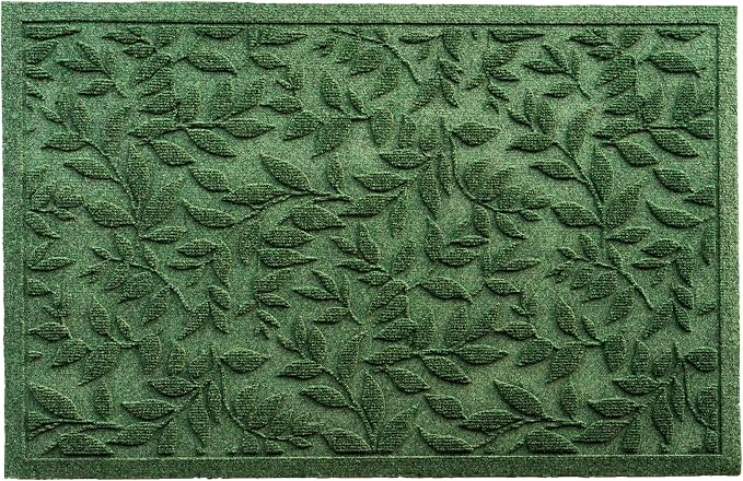 Green Leaves Outdoor Indoor Entrance Doormats, Absorbent Durable Heavy Duty - Image 9