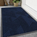 Smiry Front Door Mat Outside Entrance, Heavy Duty Sturdy Natural Rubber Doormat by Smiry