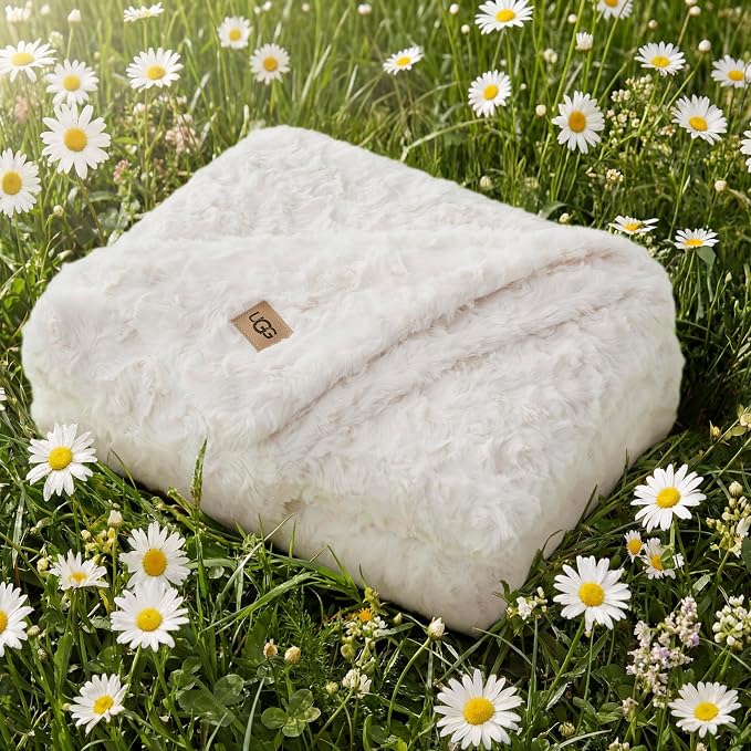 UGG Adalee Faux Fur Throw Blanket - Image 2