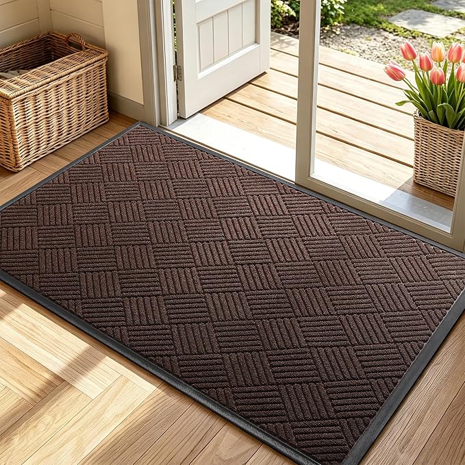 Front Door Mat, Heavy Duty Waterproof Doormat 73"x46", Stain Fade Resistant by WELDUN%E2%80%94IdealChoiceforHome