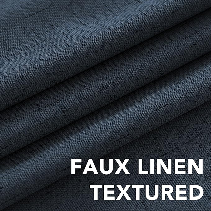 H.VERSAILTEX Blackout Curtains Durable Thick Textured 100% Blackout Patio Door - Image 5