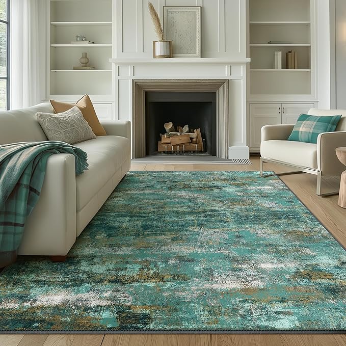 BEIMO Area Rugs 6x9 for Living Room Bedroom, Modern Abstract Machine Washable - Image 3