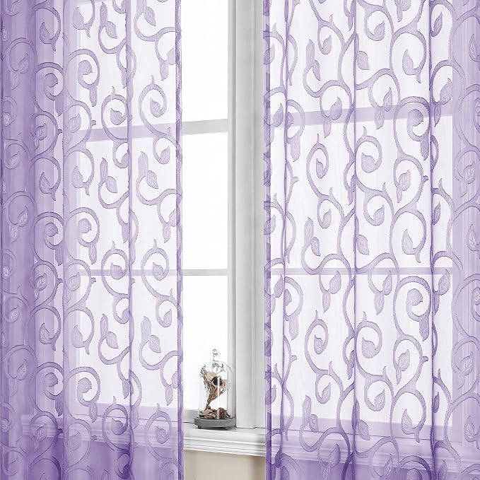 OWENIE Furman Sheer Curtains 72 inches Long by OWENIE
