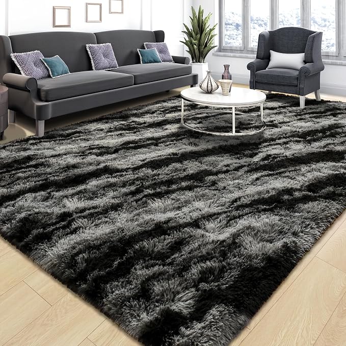 Tepook Fluffy Large Rugs for Living Room, Shag Area Rug 6x9 Soft Carpet for - Image 2