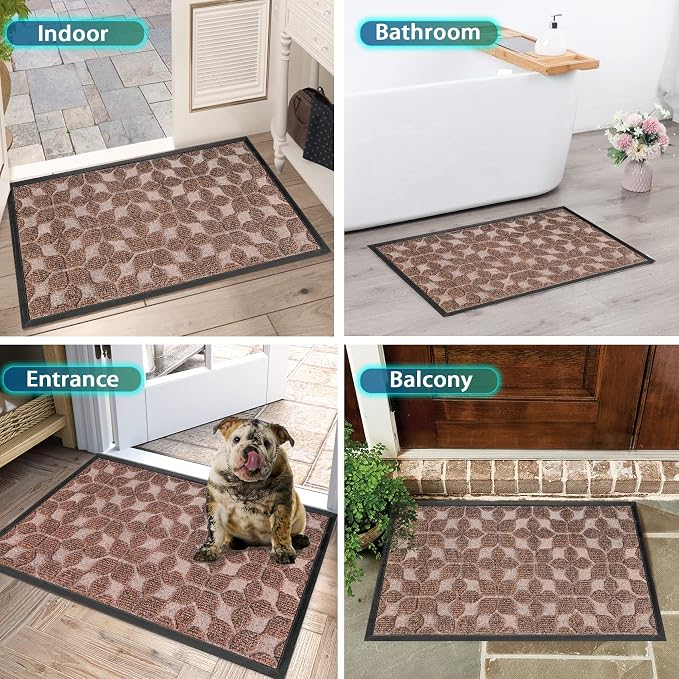 Bulijojo Sturdy Front Entrance Doormats, Durable Heavy Duty Welcome Mat - Image 6
