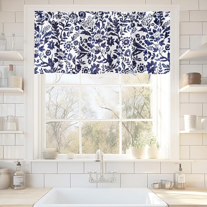DriftAway Julia Lined Valance Double Layer Thermal Insulated Room Darkening - Image 2