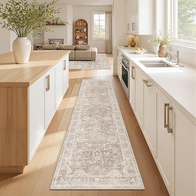 Madane Rug Runner for Hallways 2.5x8, Washable Kitchen Runner Rugs by Madane