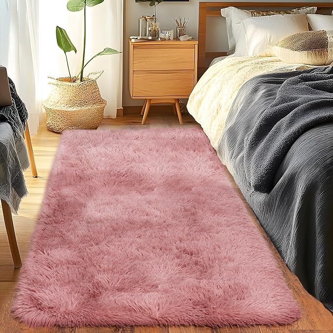 Runner Rugs for Bedroom 2x6 Rug Runners for Hallways Non Slip Soft Shag Bedside - Image 3