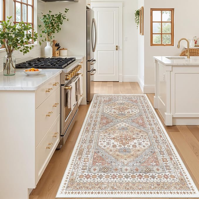 4x8 Rug for Bedroom, Wide Runner Rug for Hallway, Non Slip Washable Runner Rug - Image 9