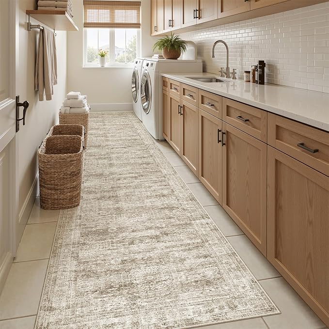 Runner Rug 2'6" x 12' Washable Non-Slip Runner Rugs - Image 4