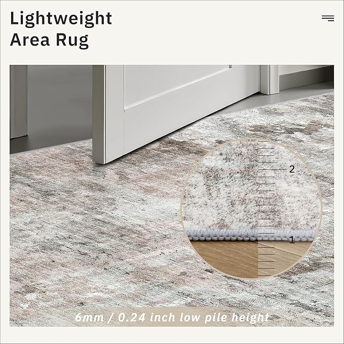 Runner Rug 2x12 Washable Non-Slip Hallway Runner Rugs - Image 7