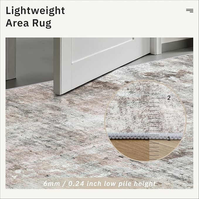 Soalmost 2x3 Abstract Washable Rugs - Image 7