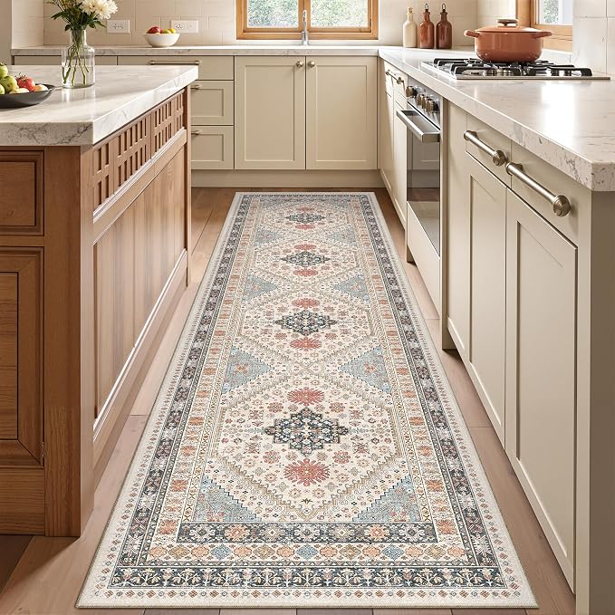 Runner Rug 2x8 Runners for Hallways Non Slip Washable, Vintage Hallway Runner - Image 2