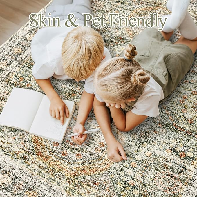 Soalmost Washable Area Rug 8x10, Large Soft Rugs - Image 9