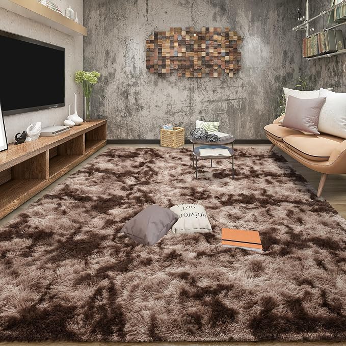 Tepook Soft Fluffy Rugs for Bedroom, 4x6 Area Rug for Living Room, Modern - Image 3