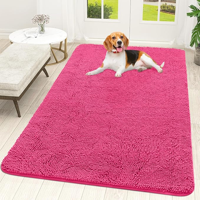 OLANLY Dog Door Mat for Muddy Paws 59x35, Absorbs Moisture and Dirt, Absorbent by OLANLY