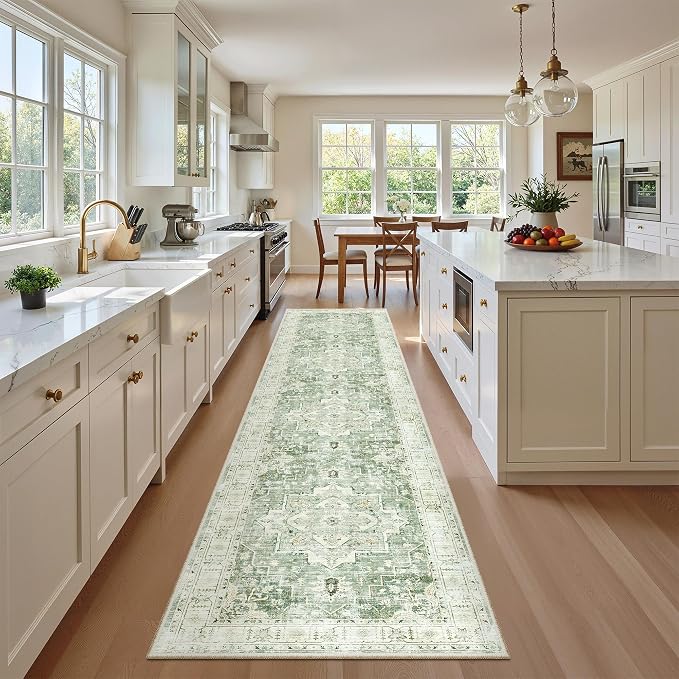 Madane Runner Rugs for Hallway 2x10 Long Washable Non-Slip Hallway Runner Rug - Image 2