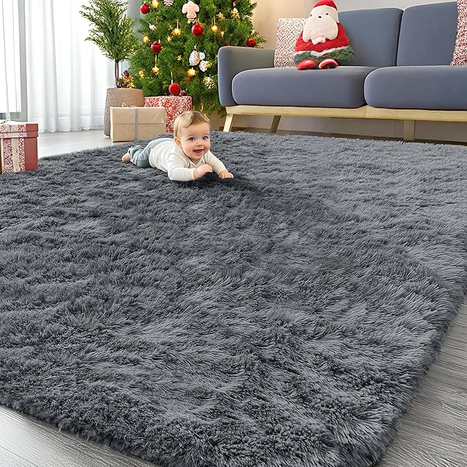 OLANLY 8x8 Machine Washable Large Area Rugs by OLANLY