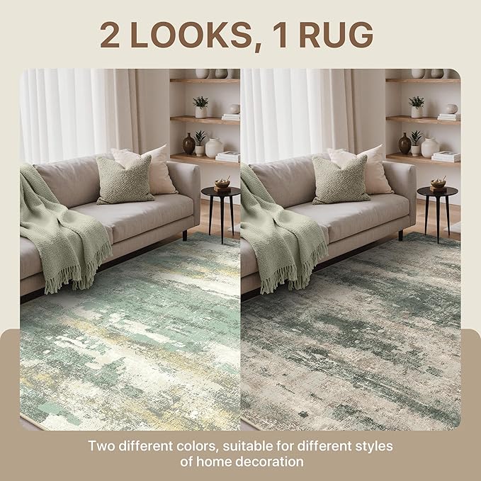 BEIMO Reversible 6x9 Area Rugs for Living Room, Modern Abstract Dual-Sided - Image 2
