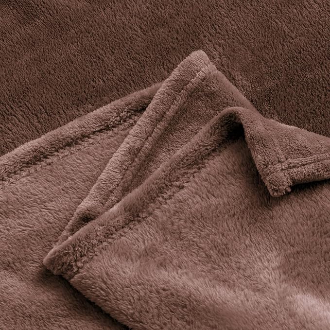BEDELITE Fleece Blanket Brown Throw Blankets - Image 8