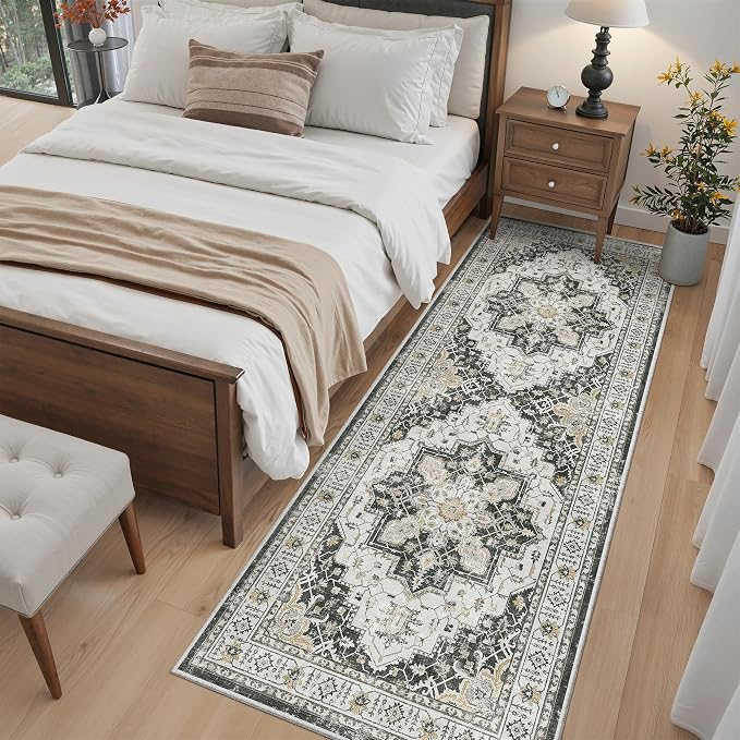 Madane Hallway Runner 3x8, Kitchen Rugs Washable Entryway Rug Vintage Kitchen - Image 4