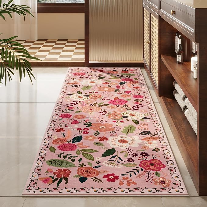 Rugcomf Runner Rug for Hallways Kitchen Rug Non Slip 2'6''x8' Washable Runner - Image 8