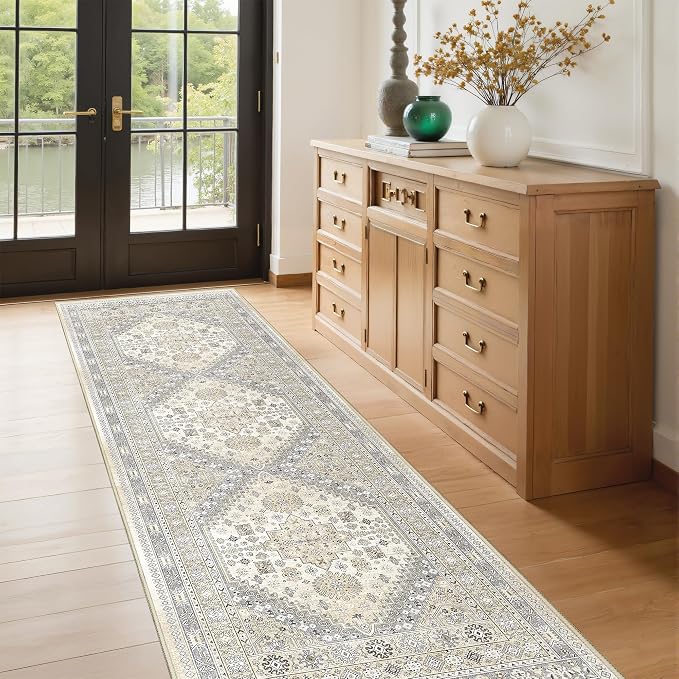 Kitchen Runner Rug Non Slip Washable 2.5x8, Soft Low Pile Entryway Rug Runners - Image 5