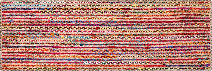 Hausattire Bohemian Braided Runner Rug 2'x6' by Hausattire