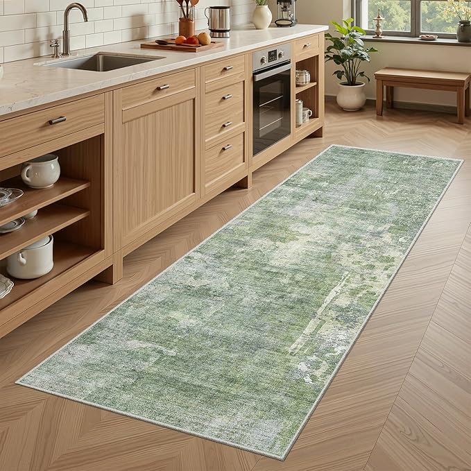 Runner Rug 2x6 Washable Non-Slip Kitchen Runner Rugs by Soalmost