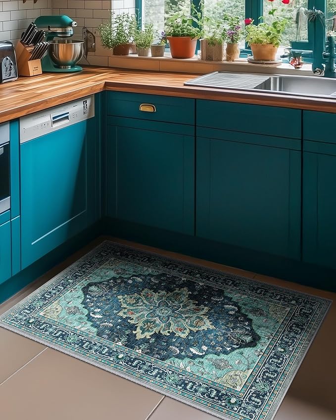 RELEANY Area Rugs 2'x4' Kitchen Rugs Entry Rug Small Rugs - Image 3