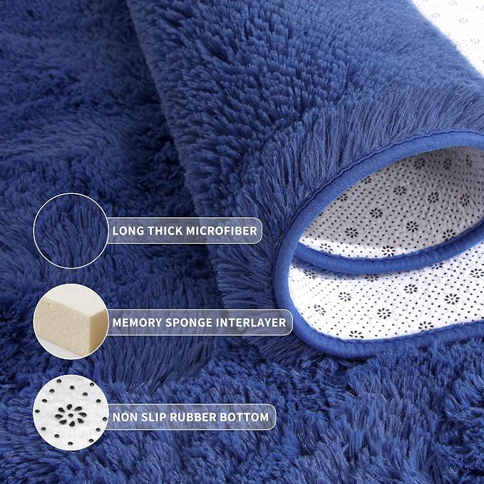 Tepook Super Soft Fluffy Rug for Bedroom, Modern Shaggy Fuzzy Kids Rugs for - Image 5