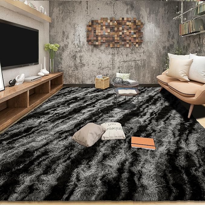 Tepook Soft Fluffy Rugs for Bedroom, 4x6 Area Rug for Living Room, Modern - Image 3