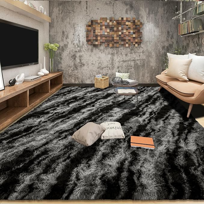 Tepook Soft Fluffy Rugs for Living Room, 5x8 Shaggy Area Rug for Bedroom - Image 3