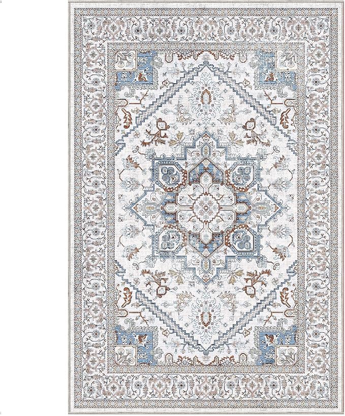 OPPODREAM Soft 6x9 Area Rugs, Neutral Washable Rug 6x9 - Image 8