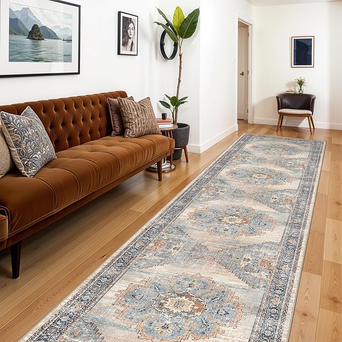Washable 3x12 Hallway Runner Rug: Non Slip Soft Rugs - Image 2