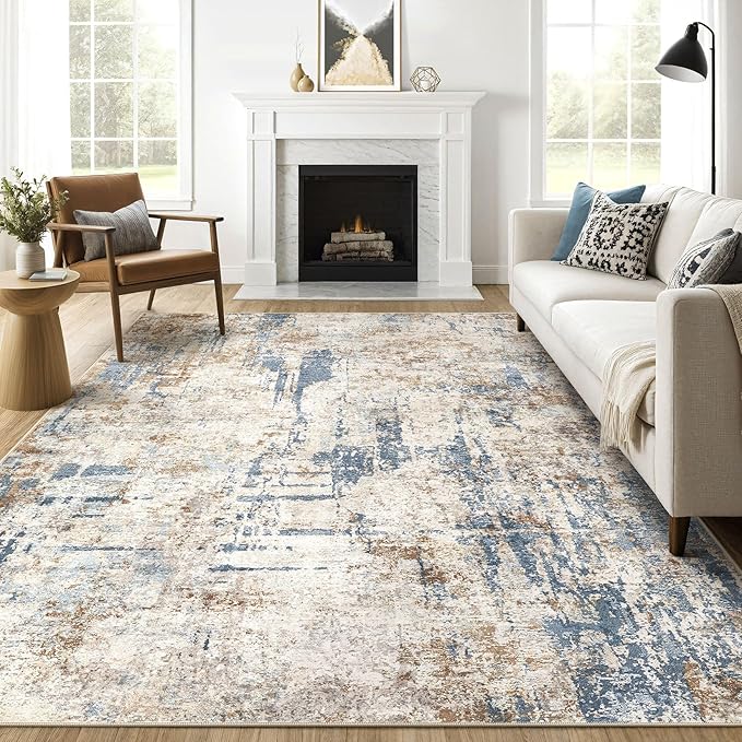 LOONGRUG 7x10 Area Rug Washable Large Neutral Modern Living Room Rugs | by LOONGRUG